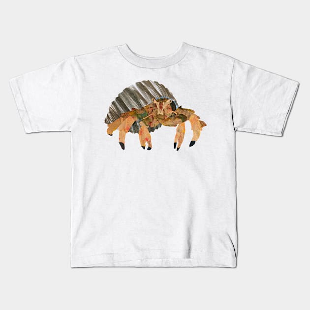 Hermit crab Kids T-Shirt by Babban Gaelg